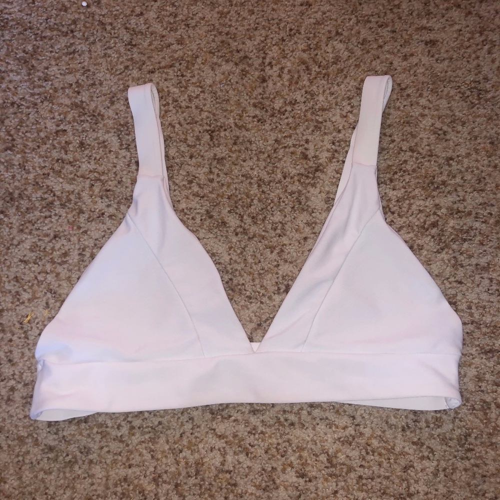 Women's White Bikini Top